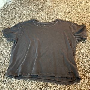 Grey Cropped T shirt